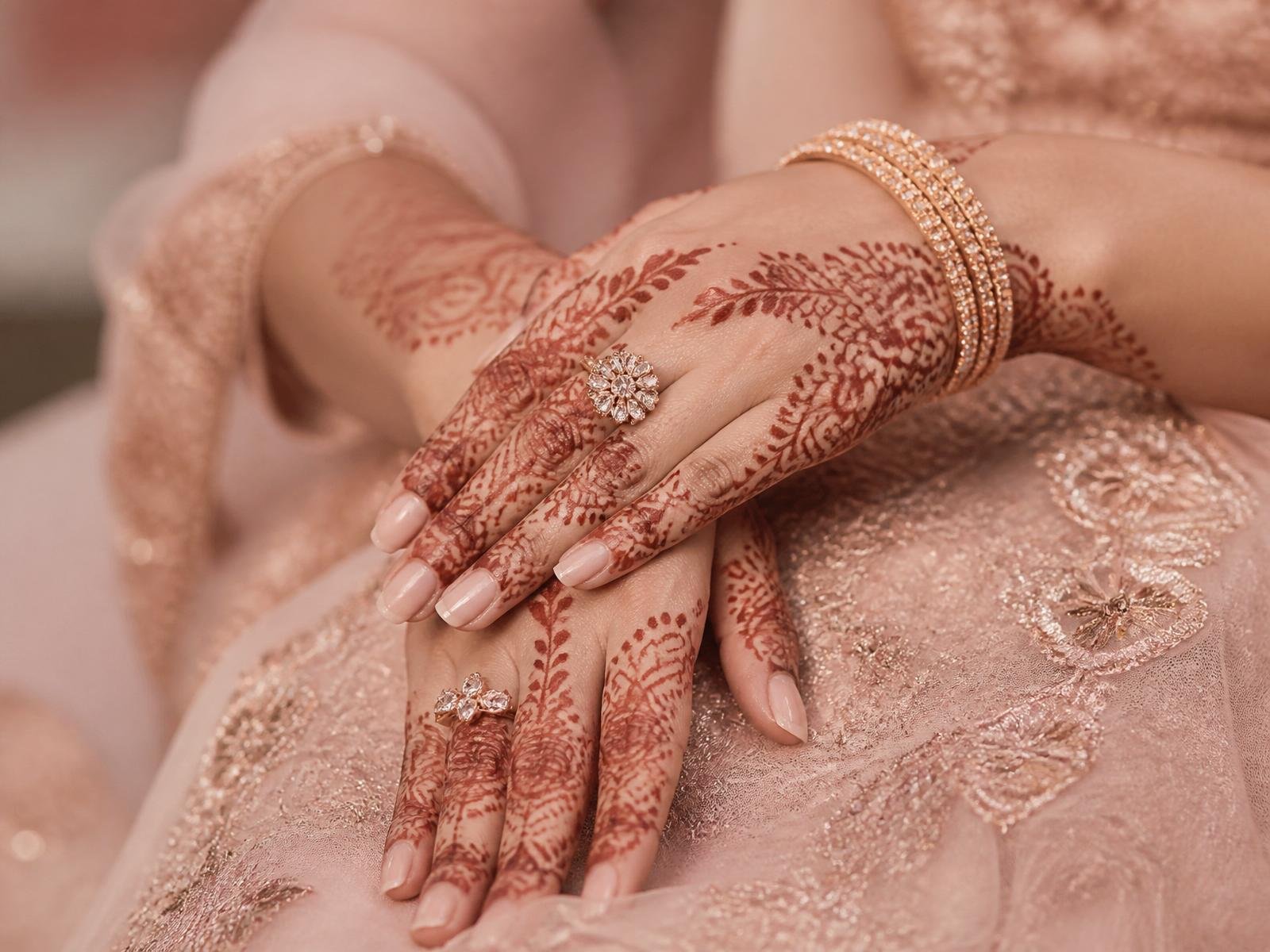 Bridal mehndi close-up
